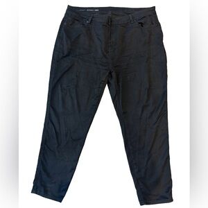 Avenue Denim Black Black Plus Sized Stretchy Skinny Jeans Size 20